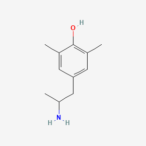 molecular formula C11H17NO B12820841 4-(2-Aminopropyl)-2,6-xylenol CAS No. 24160-31-4