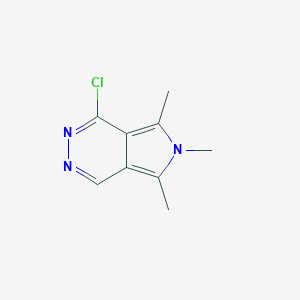 molecular formula C9H10ClN3 B12820846 4-Chloro-5,6,7-trimethyl-pyrrolo[3,4-d]pyridazine 