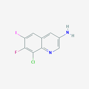 3-Amino-8-chloro-7-fluoro-6-iodoquinoline