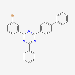 2-([1,1'-Biphenyl]-4-yl)-4-(3-bromophenyl)-6-phenyl-1,3,5-triazine