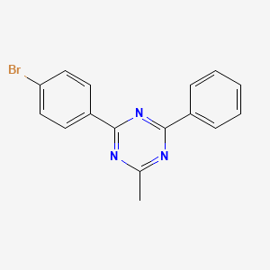 molecular formula C16H12BrN3 B12820918 2-(4-Bromophenyl)-4-methyl-6-phenyl-1,3,5-triazine 