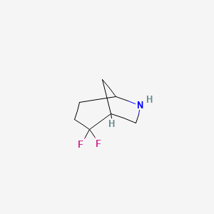 molecular formula C7H11F2N B12820941 2,2-Difluoro-6-azabicyclo[3.2.1]octane 