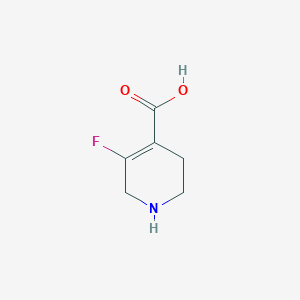 molecular formula C6H8FNO2 B12820957 5-Fluoro-1,2,3,6-tetrahydropyridine-4-carboxylic acid 