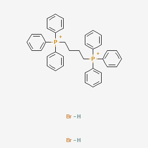 molecular formula C40H40Br2P2+2 B12820960 Triphenyl(4-triphenylphosphaniumylbutyl)phosphanium;dihydrobromide 