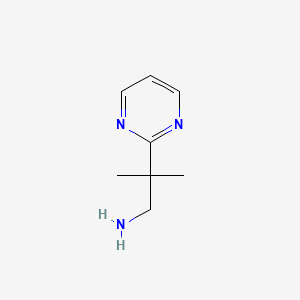 2-Methyl-2-(pyrimidin-2-yl)propan-1-amine