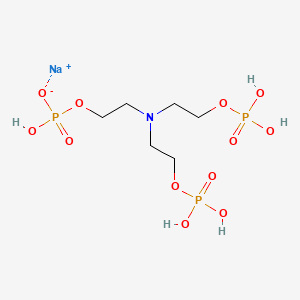 molecular formula C6H17NNaO12P3 B12820966 2,2',2''-Nitrilotrisethyl tris(dihydrogen phosphate), sodium salt CAS No. 68171-29-9