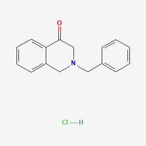 molecular formula C16H16ClNO B1282105 2-Benzyl-2,3-dihydroisoquinolin-4(1H)-one hydrochloride CAS No. 37481-69-9