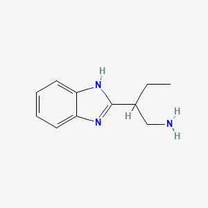 molecular formula C11H15N3 B12821067 2-(1H-Benzo[d]imidazol-2-yl)butan-1-amine 