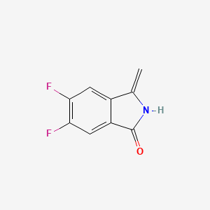 molecular formula C9H5F2NO B12821071 5,6-Difluoro-3-methyleneisoindolin-1-one 