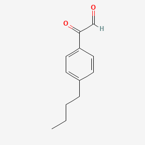 molecular formula C12H14O2 B12821083 2-(4-Butylphenyl)-2-oxoacetaldehyde 