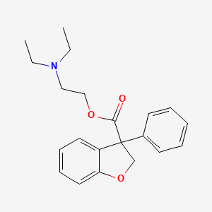 2-(Diethylamino)ethyl 2,3-dihydro-3-phenyl-3-benzofurancarboxylate