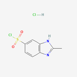 2-Methyl-1H-benzo[d]imidazole-5-sulfonyl chloride hydrochloride