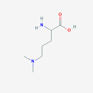 molecular formula C7H16N2O2 B12821147 2-Amino-5-(dimethylamino)pentanoic acid 