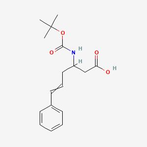 molecular formula C17H23NO4 B12821184 Boc-beta-hoala(styryl)-oh 