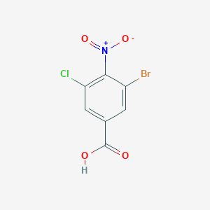 3-Bromo-5-chloro-4-nitrobenzoic acid