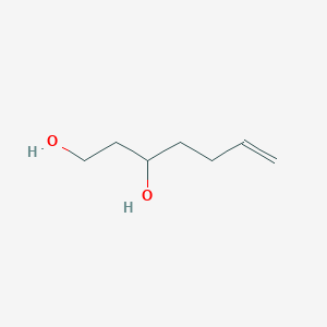 molecular formula C7H14O2 B12821198 Hept-6-ene-1,3-diol 