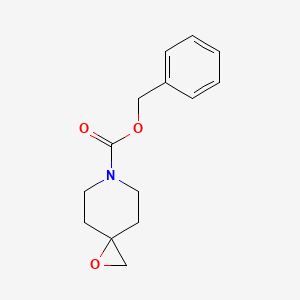 molecular formula C14H17NO3 B1282121 苯甲基 1-氧杂-6-氮杂螺[2.5]辛烷-6-羧酸酯 CAS No. 77211-75-7
