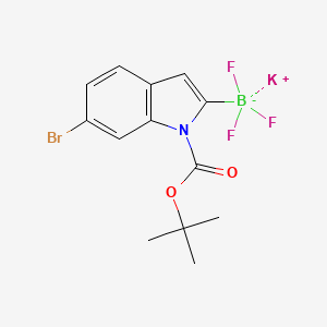 Potassium (6-bromo-1-(tert-butoxycarbonyl)-1H-indol-2-yl)trifluoroborate