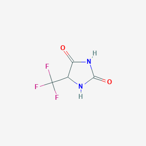 molecular formula C4H3F3N2O2 B12821227 5-(Trifluoromethyl)imidazolidine-2,4-dione 