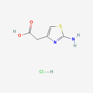 molecular formula C5H7ClN2O2S B1282123 2-(2-Aminothiazol-4-yl)acetic acid hydrochloride CAS No. 66659-20-9