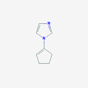 molecular formula C8H10N2 B12821243 1-(Cyclopent-1-en-1-yl)-1H-imidazole 