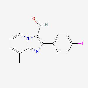 2-(4-Iodophenyl)-8-methylimidazo[1,2-a]pyridine-3-carbaldehyde