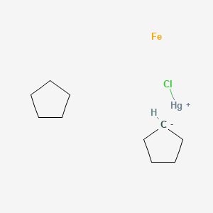 Chloromercury(1+);cyclopentane;cyclopentane;iron