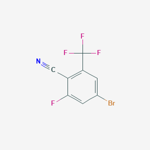 4-Bromo-2-fluoro-6-(trifluoromethyl)benzonitrile