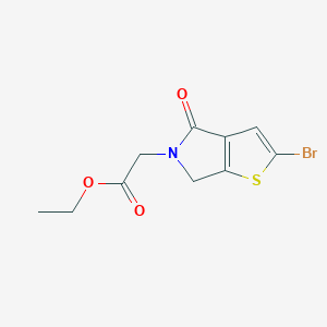 Ethyl 2-(2-bromo-4-oxo-4,6-dihydro-5H-thieno[2,3-c]pyrrol-5-yl)acetate