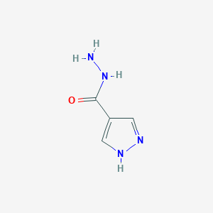 molecular formula C4H6N4O B1282148 1H-吡唑-4-甲酰肼 CAS No. 87551-45-9
