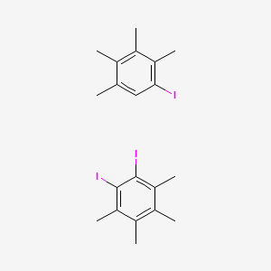 1,2-Diiodo-3,4,5,6-tetramethylbenzene;1-iodo-2,3,4,5-tetramethylbenzene