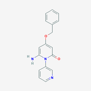 molecular formula C17H15N3O2 B12821512 6-Amino-4-(benzyloxy)-2h-[1,3'-bipyridin]-2-one 