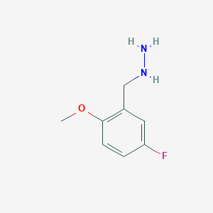 molecular formula C8H11FN2O B12821524 (5-Fluoro-2-methoxybenzyl)hydrazine 