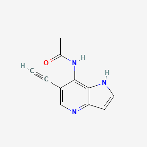 N-(6-ethynyl-1H-pyrrolo[3,2-b]pyridin-7-yl)acetamide