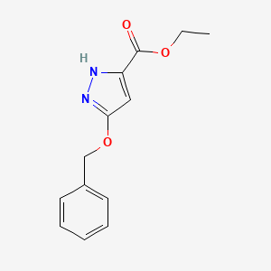 molecular formula C13H14N2O3 B12821538 Ethyl 3-(benzyloxy)-1H-pyrazole-5-carboxylate 