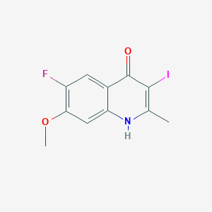 6-fluoro-3-iodo-7-methoxy-2-methylquinolin-4(1H)-one