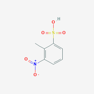 molecular formula C7H7NO5S B12821575 2-Methyl-3-nitrobenzenesulfonic acid CAS No. 56682-05-4