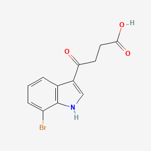 molecular formula C12H10BrNO3 B12821582 4-(7-Bromo-1H-indol-3-yl)-4-oxobutanoic acid 