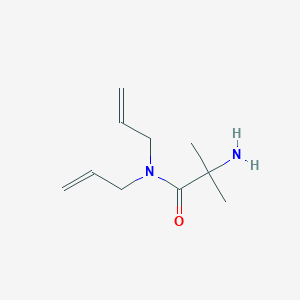 molecular formula C10H18N2O B12821585 N,N-Diallyl-2-amino-2-methylpropanamide 