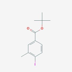 molecular formula C12H15IO2 B12821591 Tert-butyl 4-iodo-3-methyl-benzoate CAS No. 360059-33-2