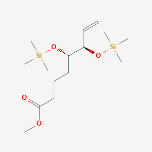 molecular formula C15H32O4Si2 B12821594 Methyl (5S,6R)-5,6-bis((trimethylsilyl)oxy)oct-7-enoate 