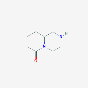 B128216 Hexahydro-1H-pyrido[1,2-a]pyrazin-6(2H)-one CAS No. 151665-85-9