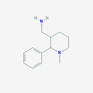 molecular formula C13H20N2 B12821601 (1-Methyl-2-phenylpiperidin-3-yl)methanamine 