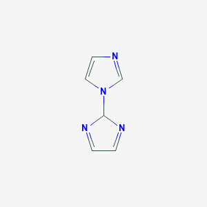 molecular formula C6H6N4 B12821605 2'H-1,2'-Biimidazole 