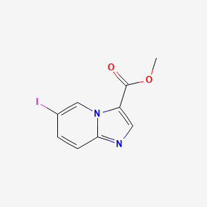 molecular formula C9H7IN2O2 B12821619 Methyl 6-iodoimidazo[1,2-a]pyridine-3-carboxylate 