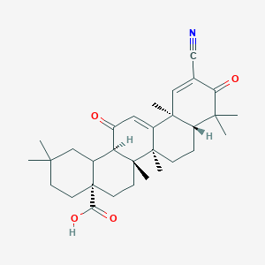 (4aS,6aR,6bS,8aR,12aS,14aR)-11-cyano-2,2,6a,6b,9,9,12a-heptamethyl-10,14-dioxo-1,3,4,5,6,7,8,8a,14a,14b-decahydropicene-4a-carboxylic acid