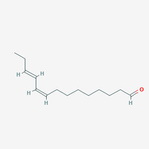 molecular formula C14H24O B12821681 9Z,11E-Tetradecadienal 