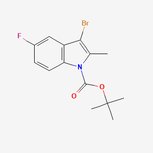 tert-butyl 3-bromo-5-fluoro-2-methyl-1H-indole-1-carboxylate