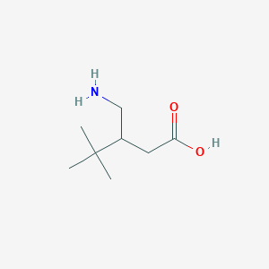 molecular formula C8H17NO2 B12821705 3-(Aminomethyl)-4,4-dimethylpentanoic acid 