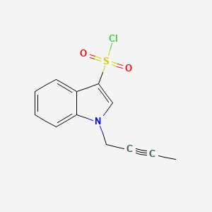 1-(But-2-yn-1-yl)-1H-indole-3-sulfonyl chloride